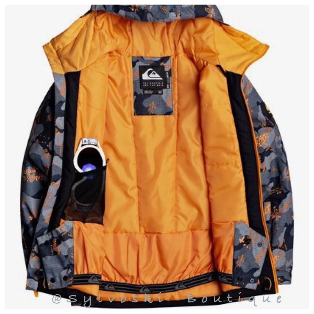 🔥Quicksilver Mission Printed Insulated Snow Jacket NWT - Picture 4 of 5